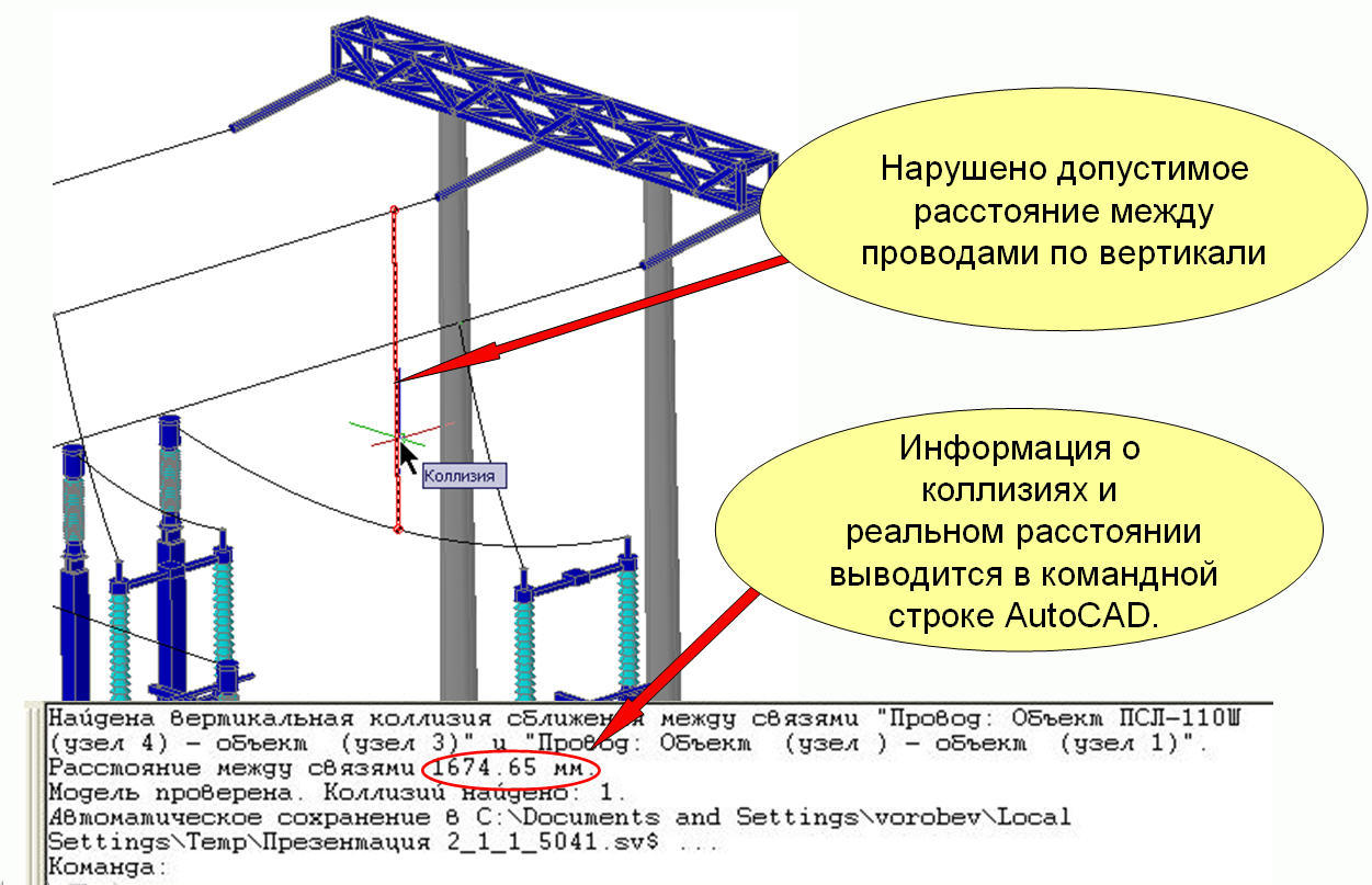 Отображение коллизий в модели Model Studio CS ОРУ
